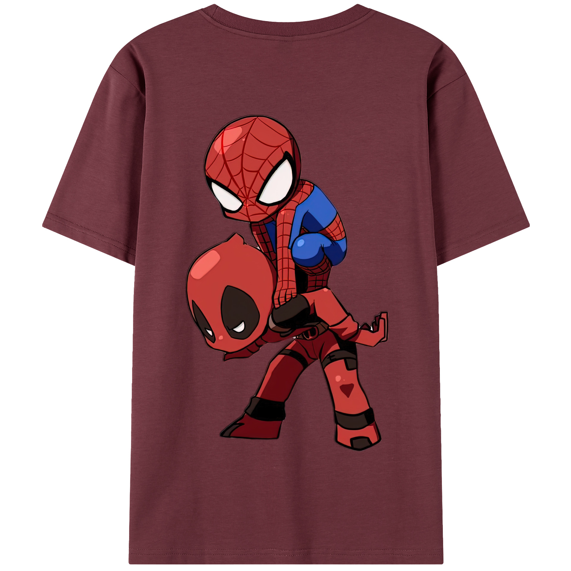 （画像用） Deadpool デッドプール 綿100％半袖Tシャツ（背面プリント）